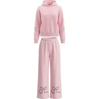 Imily Bela Fato de jogging cinzento / cor-de-rosa