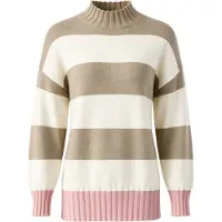 Imily Bela Pullover cáqui / cor-de-rosa / branco
