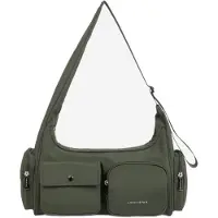 Lancaster Mala de ombro 'Basic Pocket' verde