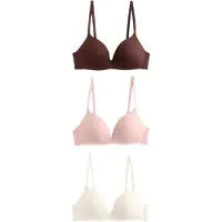 Next Soutien 'Ultimate Comfort' creme / castanho escuro / cor-de-rosa