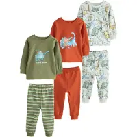 Next Pijama azul claro / menta / kiwi / tangerina