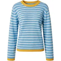 Imily Bela Pullover azul céu / caril / branco
