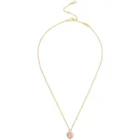 Coach Colar 'Signature C' ouro / rosa escuro