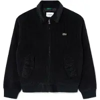 Lacoste Jaquetas Blouson aviateur rembourré en velours côtelé homens - Preto - FR 50