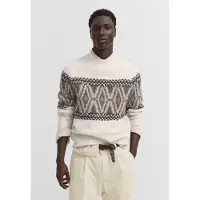 Bugatti Pullover 'Rolli' bege / bege claro / chocolate