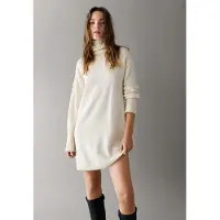 Pepe Jeans para mulher. PL9537915 Vestido Arika branco (L), Casual, Poliéster, Manga comprida