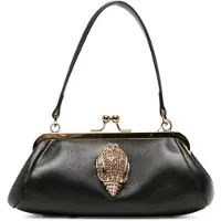 Kurt Geiger para mulher. 6059700109 Bolsa de Couro Kensington preta (OSFA), Preto, Casual, Sapatos de Festa, Pele
