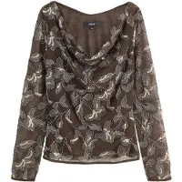 Next Blusa chocolate / ouro