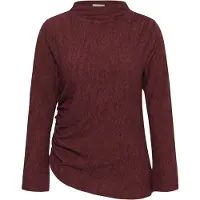 KAFFE CURVE Top 'Rina' vermelho vinho