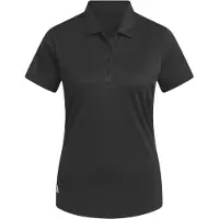 Adidas Camisa funcionais 'Women's Solid Performance Short Sleeve Polo' preto