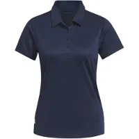 Adidas Camisa funcionais 'Women's Solid Performance Short Sleeve Polo' navy / branco