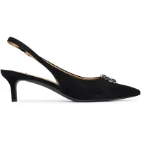 Ralph Lauren Sapatos abertos atrás 'LOLAH' preto