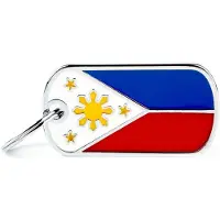 My Family Etiqueta Plana Para Animais De Estimação Das Filipinas