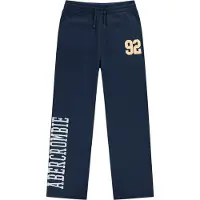 Abercrombie Kids Calças 'BENCHWARMER' navy / laranja claro / branco
