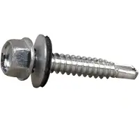 Cofan Parafuso Autoperfurante Hexagonal Com Anilha Vulcanizada Din-7504k C-8 M-6.3 X 50 Mm 100 Unidades