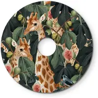 Creative Cables Ecrã Plano Pequeno Ellepi Com Animais Da Selva "sussurros Da Natureza" Girafas 24 Cm
