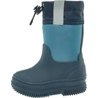 Playshoes Bota de borracha marinho / azul ganga / cinzento claro