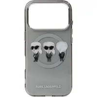 Karl Lagerfeld Capas para smartphones cinzento escuro / mistura de cores