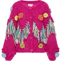 IZIA Casaco de malha mistura de cores / rosa