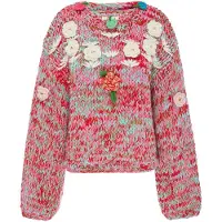 IZIA Pullover turquesa / rosa / vermelho / branco