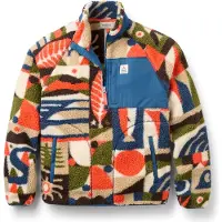 Passenger - Offroad Sherpa 1/2 Zip Fleece Lost On Purpose Khaki para Homem - Tamanho L - Laranja