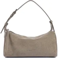 LANCASTER PARIS Malas de tiracolo 'Lancaster Sac rectangle Zippé M Suède Galet' cinzento