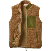 Passenger - Trekker Deep Pile Sherpa Vest Caramel para Homem - Tamanho S - Castanho