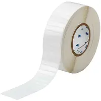 Brady THT-79-423-10 etiqueta de poliéster branco brilhante 50,80 x 10,16 mm