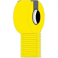 Brady M6-30x4.2-7596-YL etiquetas de vinil amarelas 30 mm x 4,20 mm