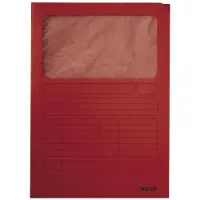 Leitz Pasta protocolo com janela | | Cartão | A4 | Vermelha