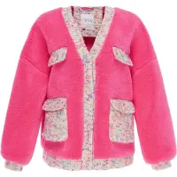 IZIA Casaco de malha mistura de cores / rosa