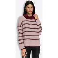 HEINE Pullover rosa escurecido / bordeaux