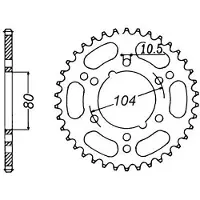 Sifam Roda Dentada Traseira Kawasaki Ninja/zx-6 R 05-06 520
