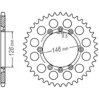 Sifam Roda Dentada Traseira 25049cz50