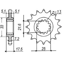 Sifam Pinhao Dianteiro 12127cz15
