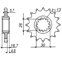 Sifam Pinhao Dianteiro 12501cz15