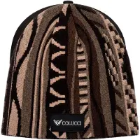 Carlo colucci Gorros 'Flat Knit Skull' castanho de castanha