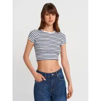 Dilvin Blusa 'Blusen' vermelho / branco