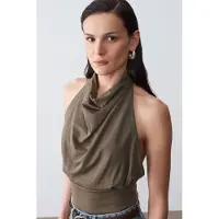 Dilvin Blusa verde escuro