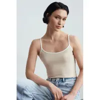 Dilvin Top bege / branco