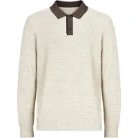 Vantory Pullover bege / chocolate