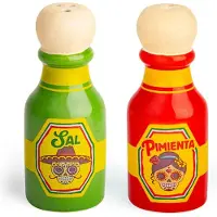 Kikkerland Saleiro E Pimenteiro Magnético Hot Sauce 1.5´´ X 3.5´´
