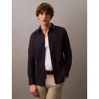 Calvin Klein Camisa De Manga Comprida Solid Stretch Slim Fit