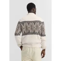 Bugatti Pullover 'Rolli' bege / bege claro / chocolate