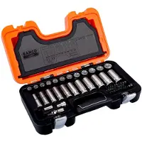Bahco Conjunto De Soquetes E Bits S330l 1/4´´ 2/8´´ 53 Peças