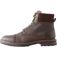 Next Botas com atacadores castanho escuro