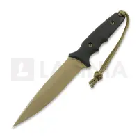 Spartan Blades Faca Harsey Clandestina, FDE/Black, Tan Kydex