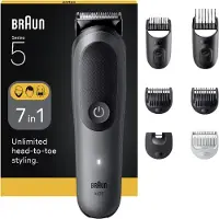 Braun Rifinitore Multifunzione 7 In 1 Serie 5 Aio5520 Grigio — Rifinitore multifunzione