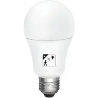 Matel Lâmpada Led E27 Quente Com Sensor De Movimento E Crepuscular 10w