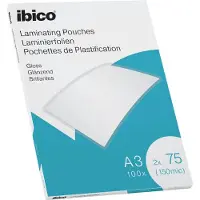 Ibico Bolsas de plastificação | A3 2×75 mícrons 100 unidades